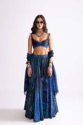 Riley Blouse, Magnolia Lehenga , Scallop Dupatta
